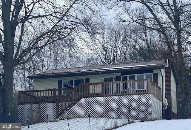 view of front of home