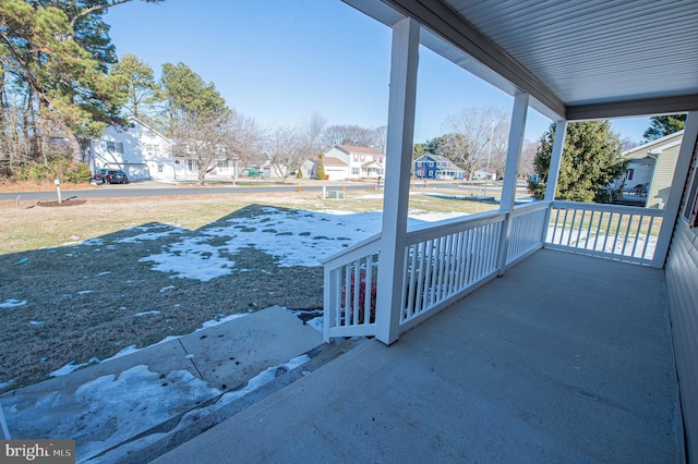 view of patio / terrace with a porch