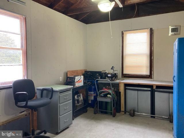106 Centerton Rd, Bridgeton, NJ 08302 - home office featuring healthy amount of natural light and concrete floors