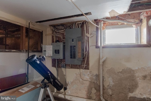 utility room featuring electric panel