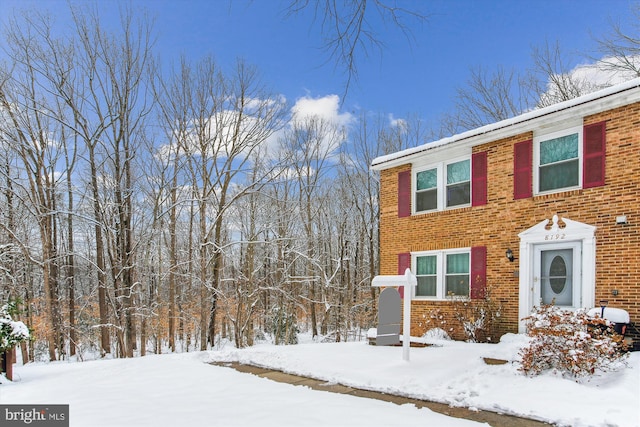 view of front of home