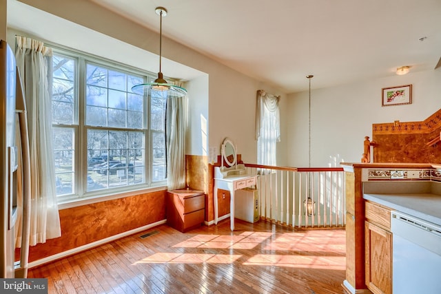 dining room featuring light hardwood / wood-style floors