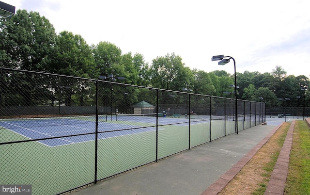 view of sport court