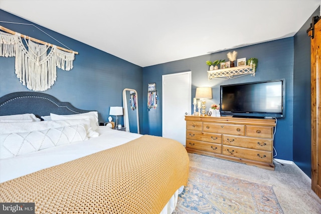 bedroom featuring carpet floors