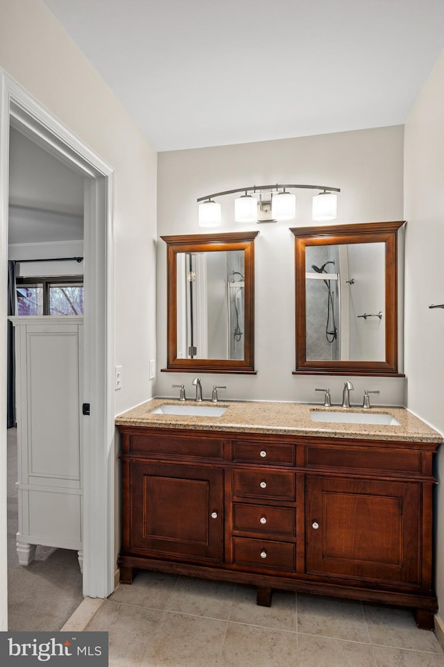 bathroom featuring vanity