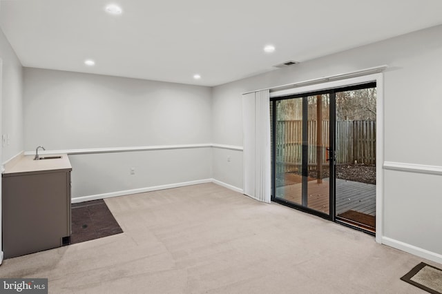 view of carpeted empty room