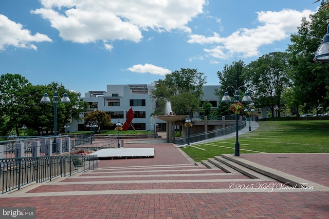 view of community with a yard