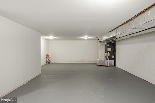 view of basement