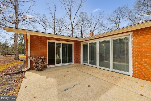 back of house with a patio area