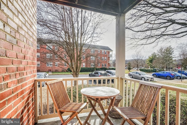 balcony with a porch