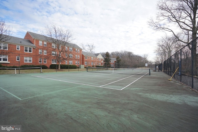 view of tennis court