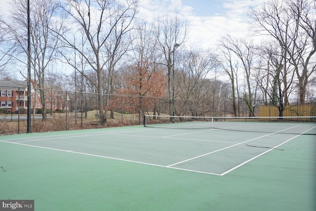 view of sport court