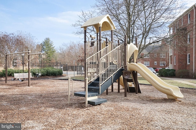 view of jungle gym