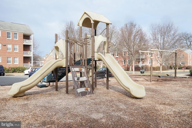 view of jungle gym