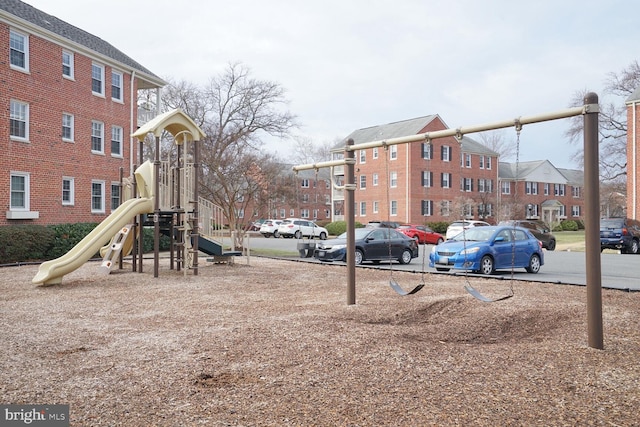 view of jungle gym