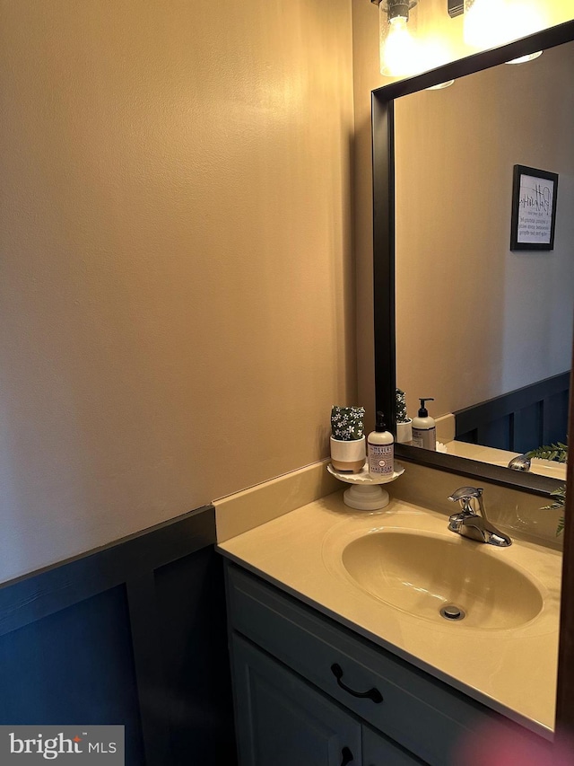 bathroom featuring vanity