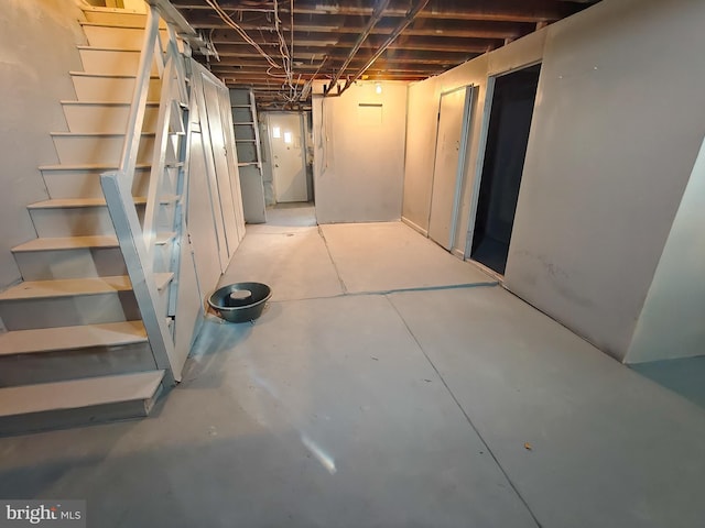 view of basement