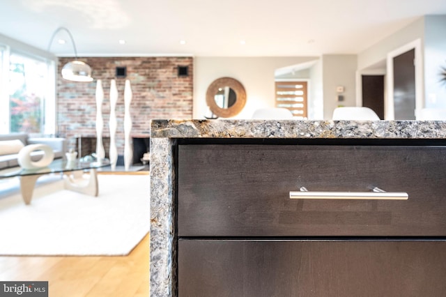 kitchen featuring hardwood / wood-style flooring