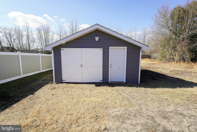 view of outdoor structure