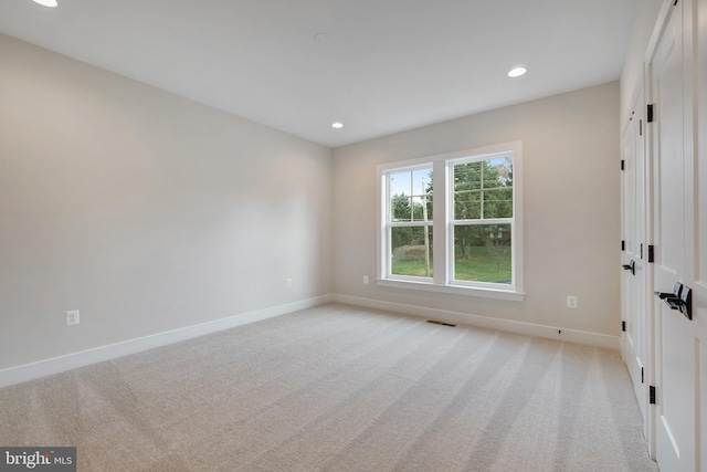 view of carpeted empty room