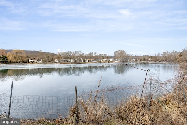 view of water feature