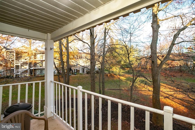 view of balcony