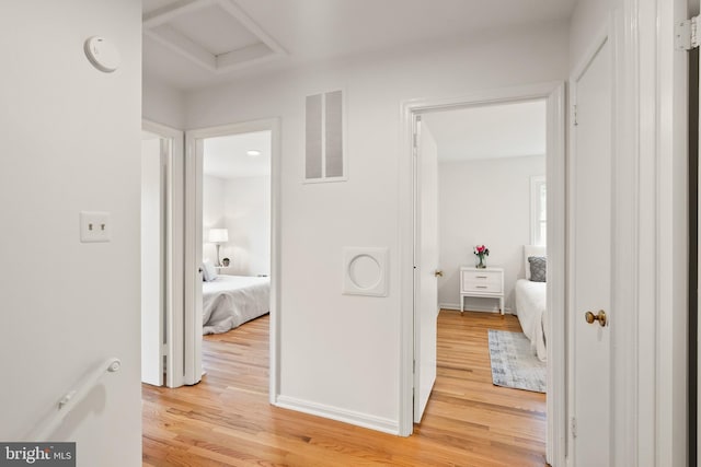 hall featuring hardwood / wood-style flooring