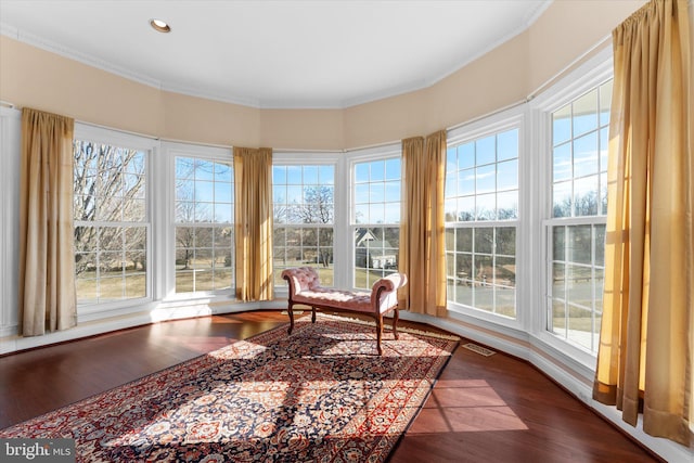 sunroom / solarium with visible vents