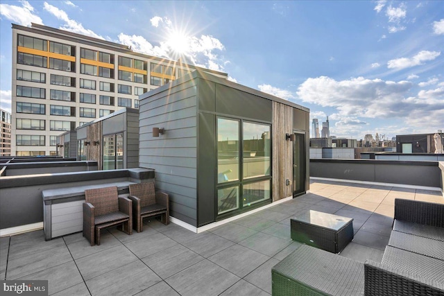 view of patio with outdoor lounge area