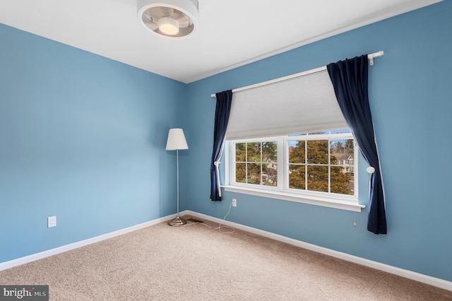 view of carpeted empty room