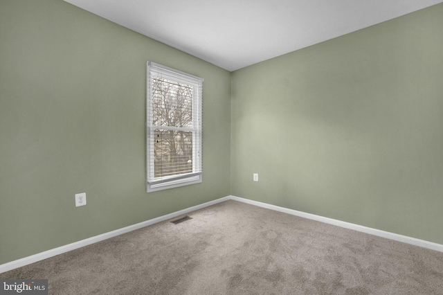 spare room featuring carpet floors