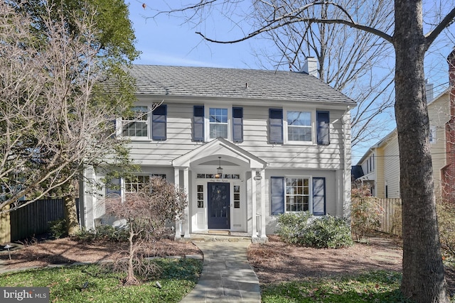 view of colonial-style house