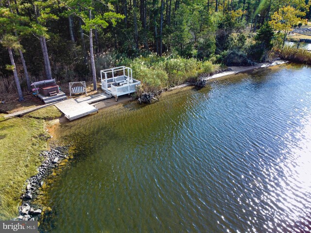 1308 Town Point Rd, Cambridge, MD 21613 - bird's eye view featuring a water view