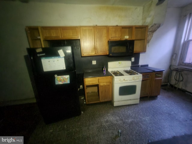 kitchen featuring black appliances