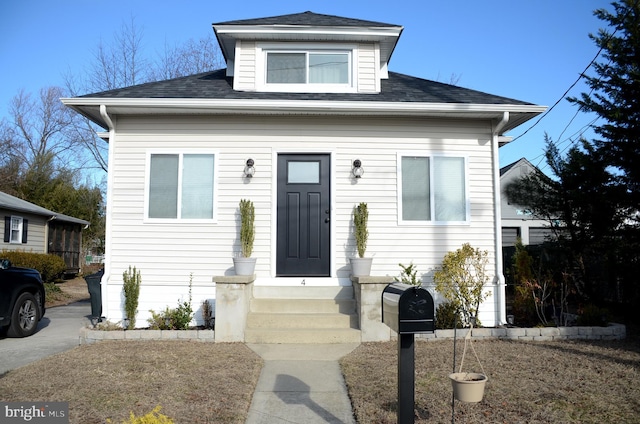 view of bungalow