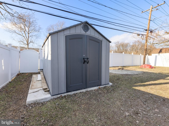 view of outdoor structure