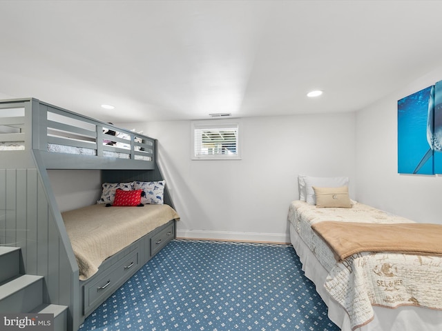 bedroom with carpet flooring