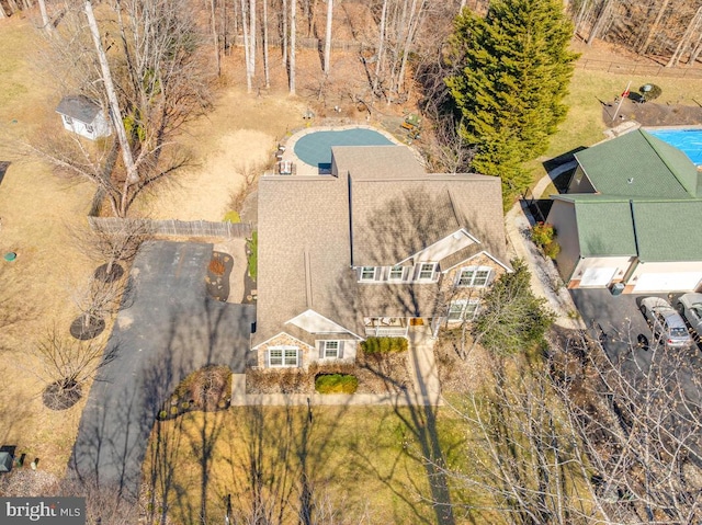 birds eye view of property