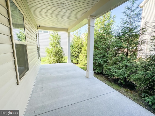 view of patio with covered porch