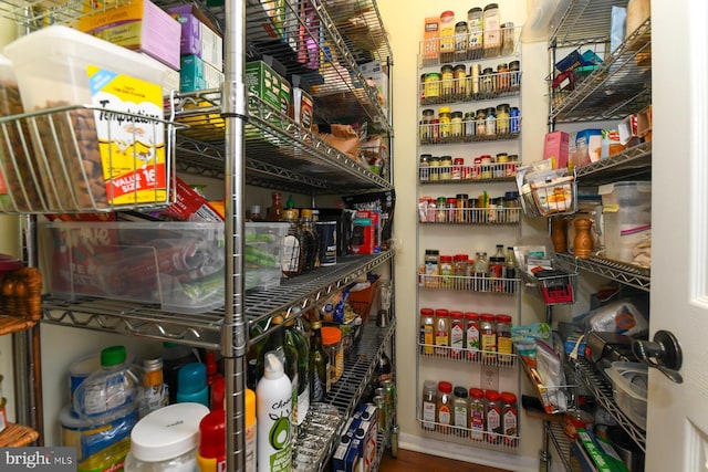 view of pantry