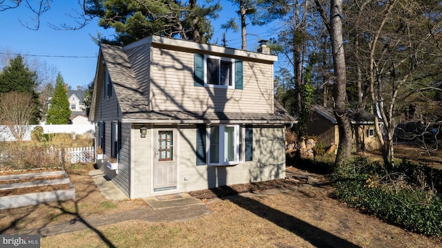 view of rear view of property