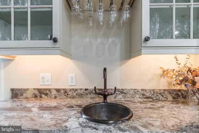 interior details with sink