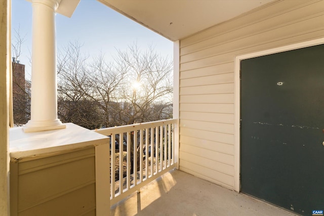 view of balcony