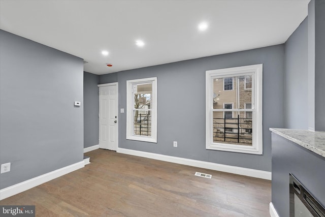 interior space featuring hardwood / wood-style floors