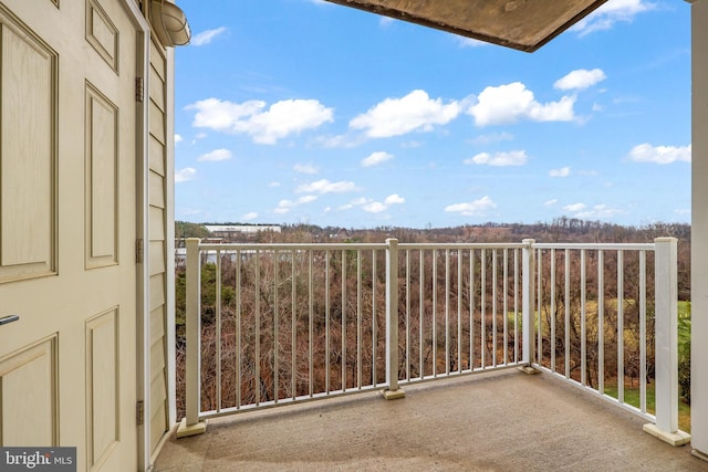 view of balcony