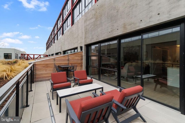 view of patio with outdoor lounge area