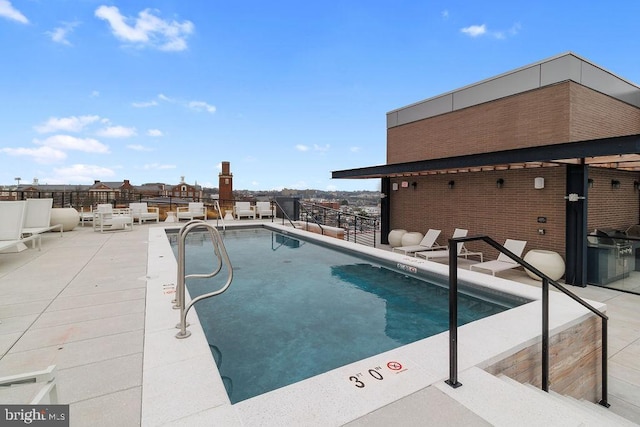 view of pool with a patio