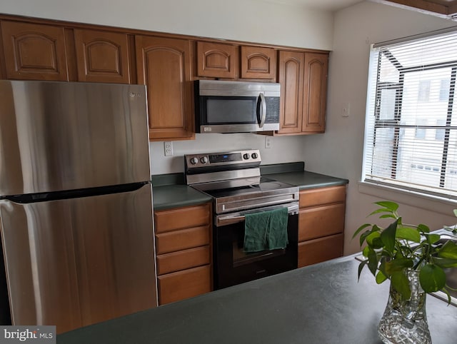 kitchen with stainless steel appliances