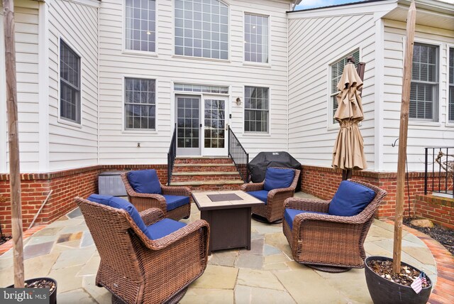 view of patio / terrace with an outdoor hangout area