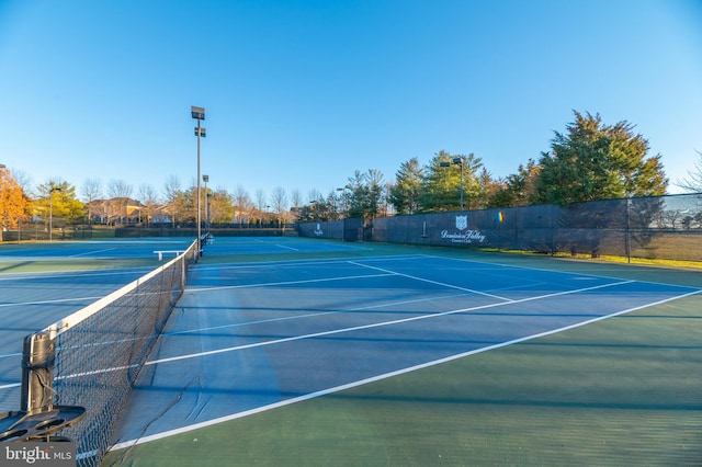 view of sport court